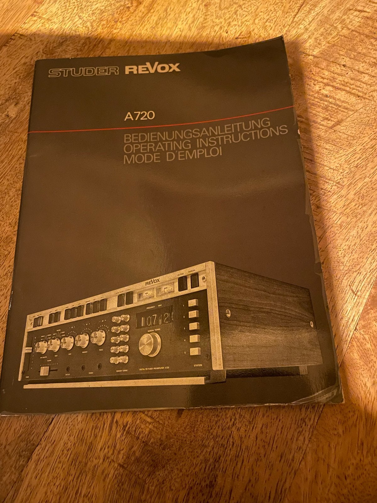Handleiding Studer ReVox A720 - Bedienungsanleitung, Ophalen of Verzenden