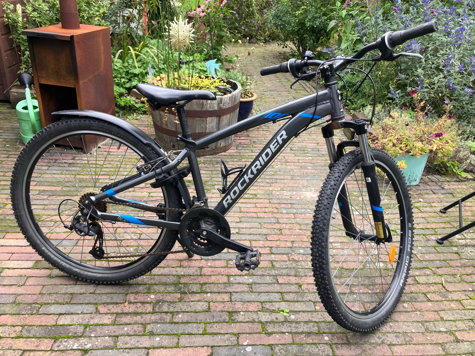 Rockrider ST100 Mountainbike 26 inch, Fietsen en Brommers, Gebruikt, Hardtail, Velgrem, Ophalen