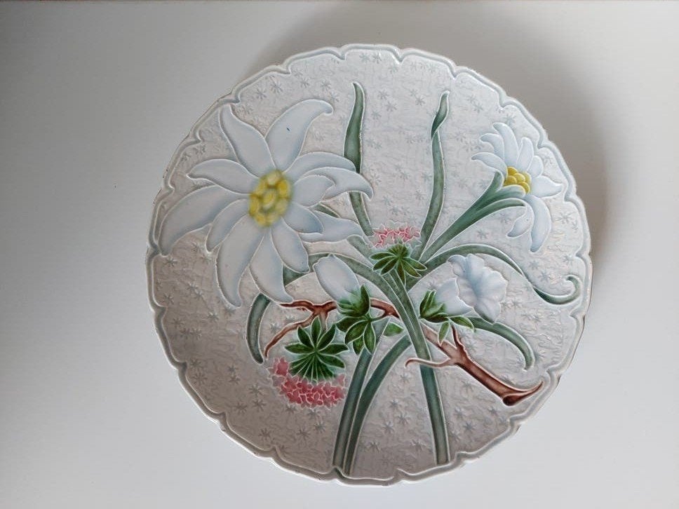 Majolica bord, edelweiss, Villeroy & Boch, Ophalen