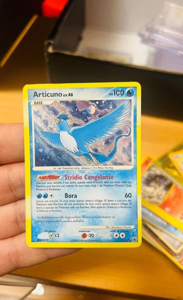 Articuno 1/100 Holo Majestic Dawn Pokemon, Verzenden, Zo goed als nieuw, Losse kaart, Foil