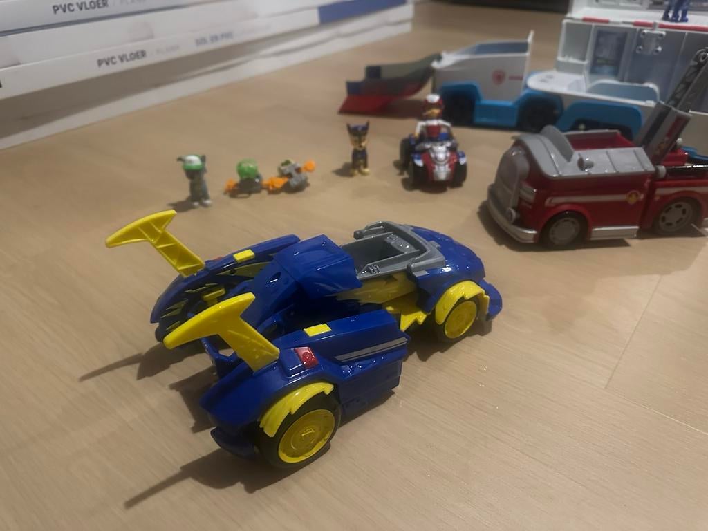 Paw Patrol voertuigen en figuren set, Ophalen of Verzenden, Gebruikt, Jongen of Meisje