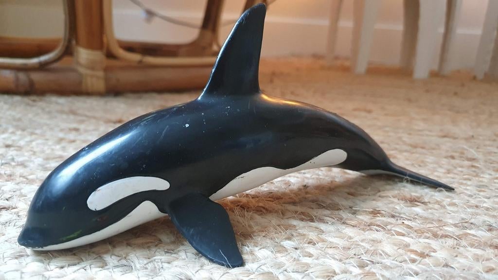 Schleich orca orka wildlife speelgoed 22cm, Ophalen of Verzenden, Zo goed als nieuw, Wild dier, Beeldje of Figuurtje