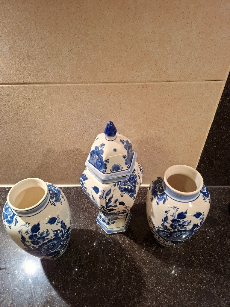 Delfts Handwerk Holland vazen 3x, Antiek en Kunst, Ophalen