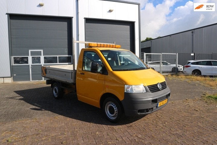Volkswagen Transporter 2.5 TDI 300 PICK-UP, Auto's, Voorwielaandrijving, Stof, Gebruikt, Zwart