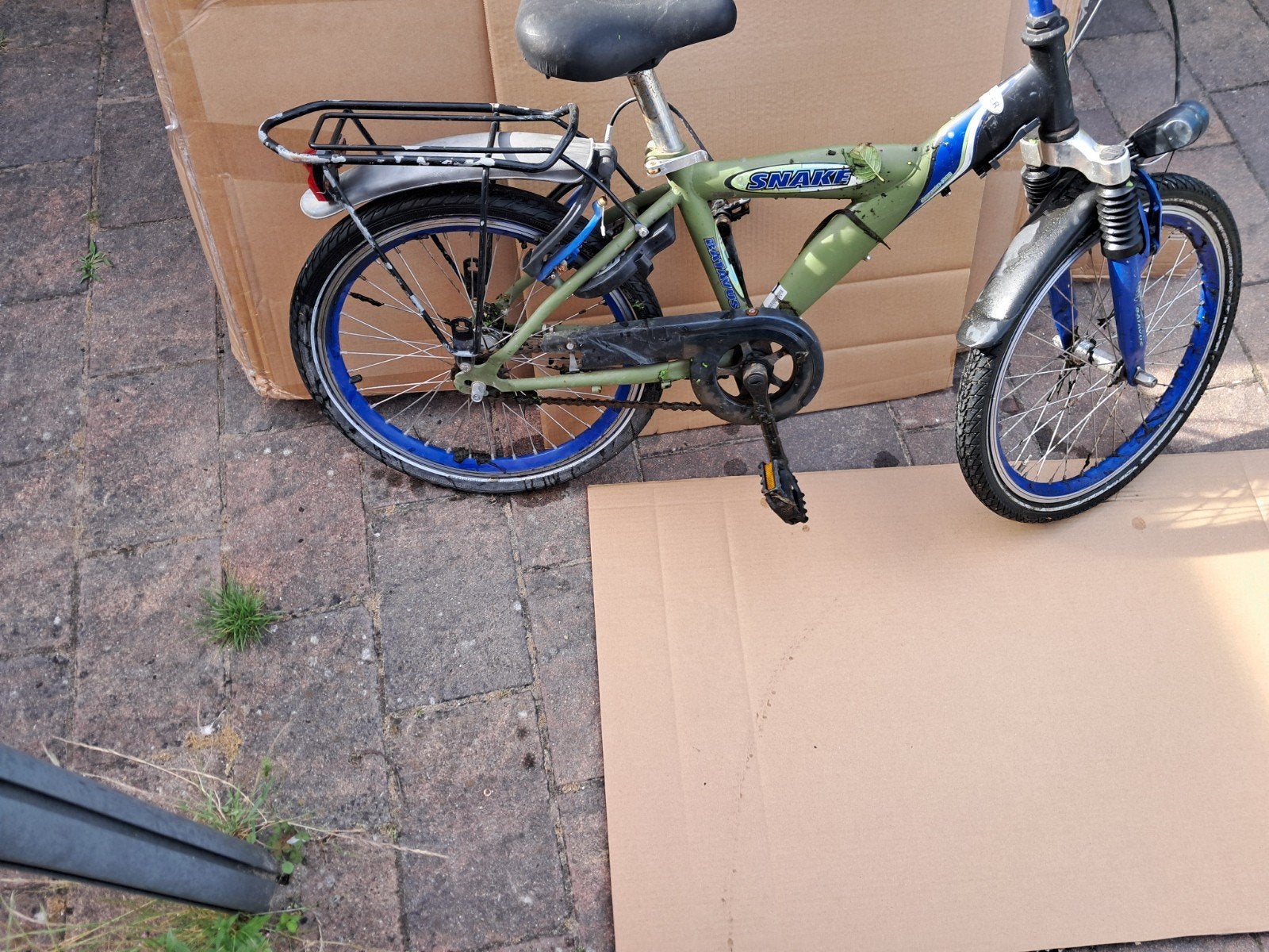 Fiets, slootvondst., Ophalen
