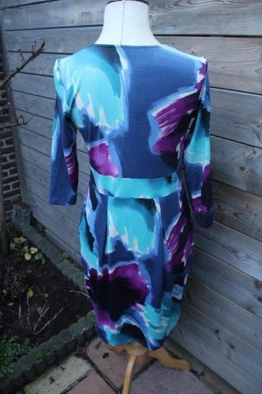 Jurk blauw/ paars Sam & Diago mt 42 Vaste prijs, Sam & Diago, Blauw, Maat 42/44 (L), Ophalen of Verzenden