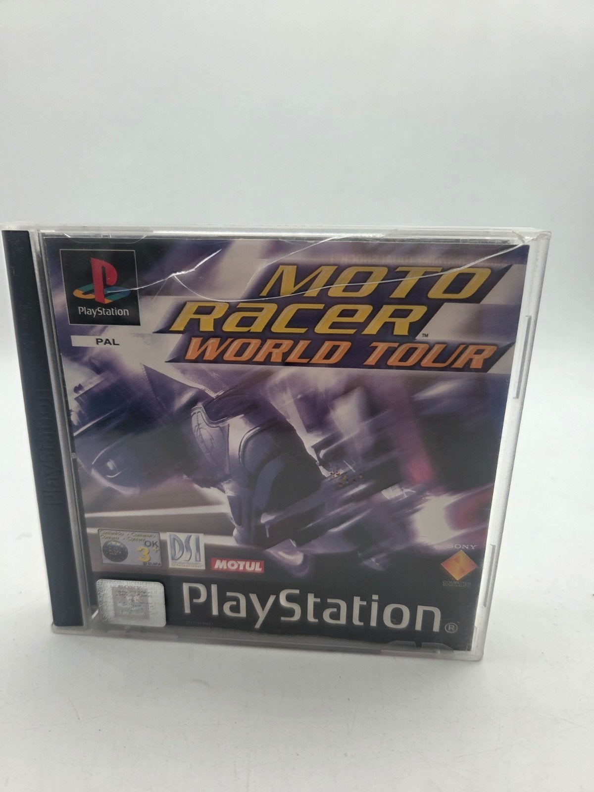 Moto Racer World Tour PlayStation 1 PS1 Game, Gebruikt, Racen en Vliegen, Eén computer, Ophalen of Verzenden