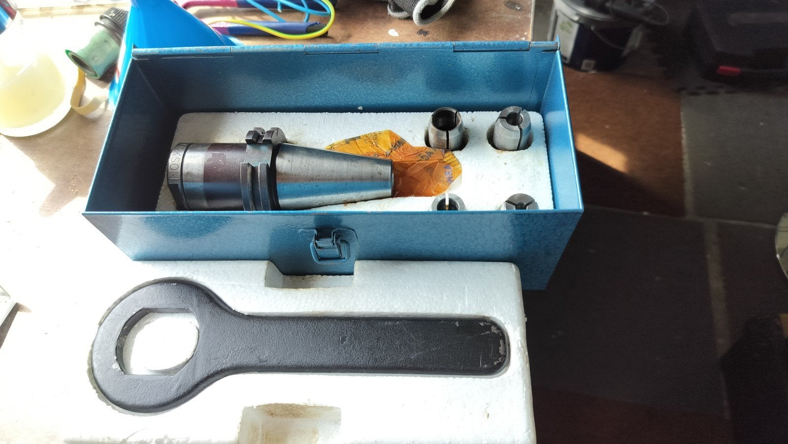Clarkson Autolock Chuck Set in Metalen Koffer, Ophalen