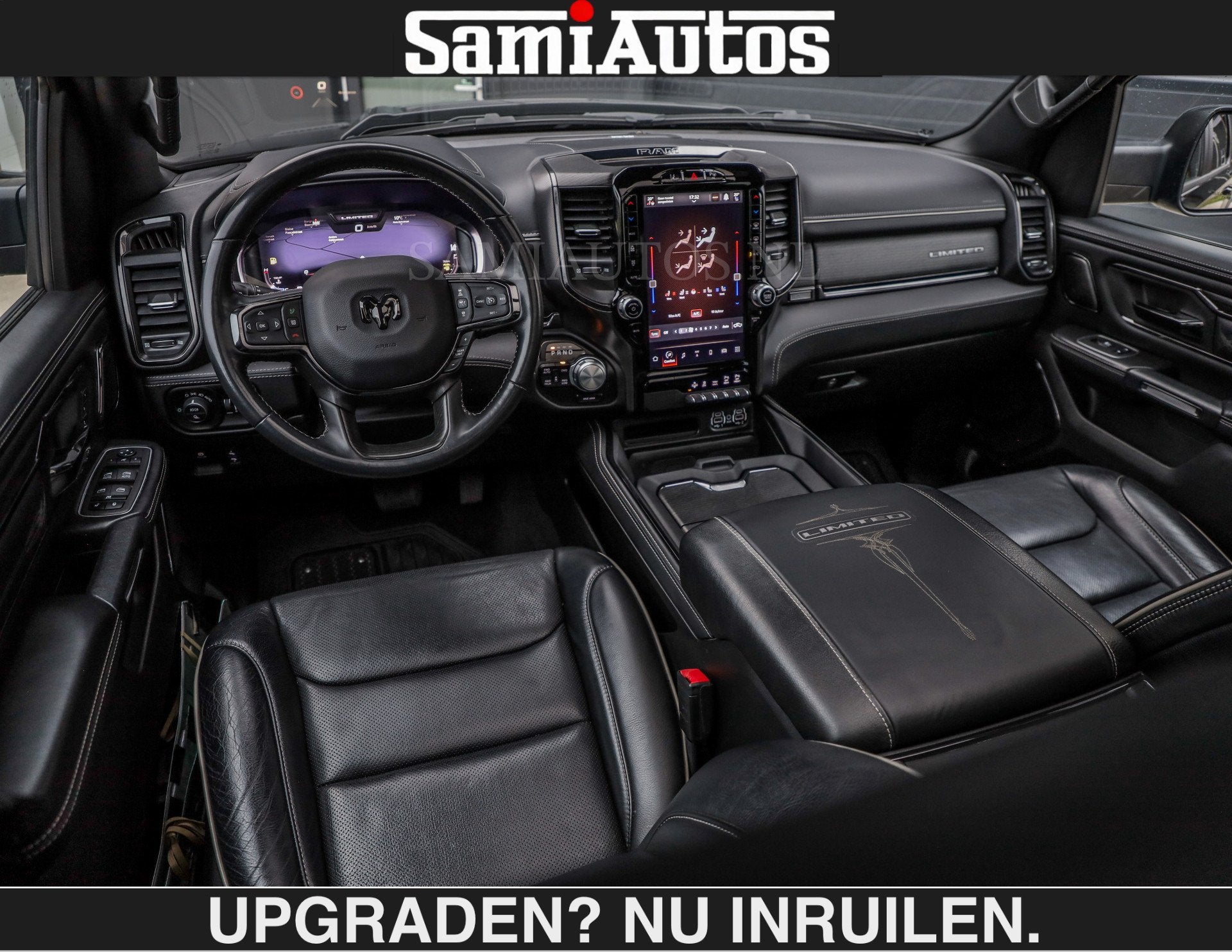 Dodge Ram BLACK ON BLACK LIMITED | 5.7 V8 402 PK | 74950,- |, Auto's, Dealer onderhouden, Gebruikt, 5654 cc, Met garantie (alle)