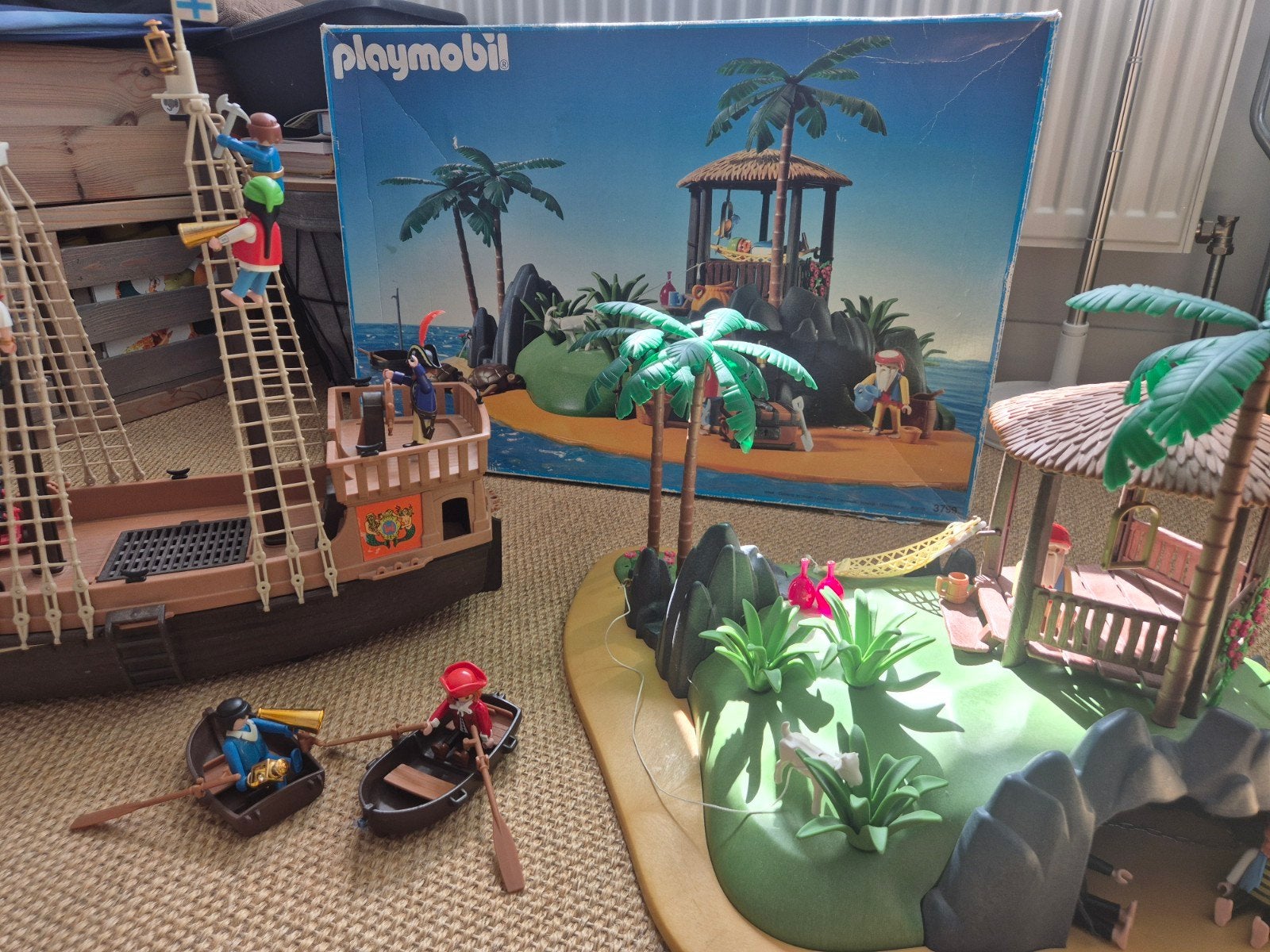 Playmobilset Piratenschip & Eiland, Ophalen, Gebruikt