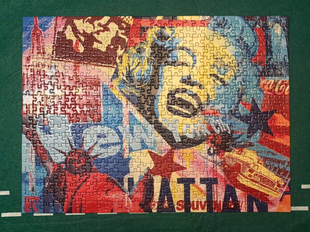 Nathan puzzel 500 stujes New York souvenirs, Ophalen of Verzenden, 500 t/m 1500 stukjes, Gebruikt, Legpuzzel