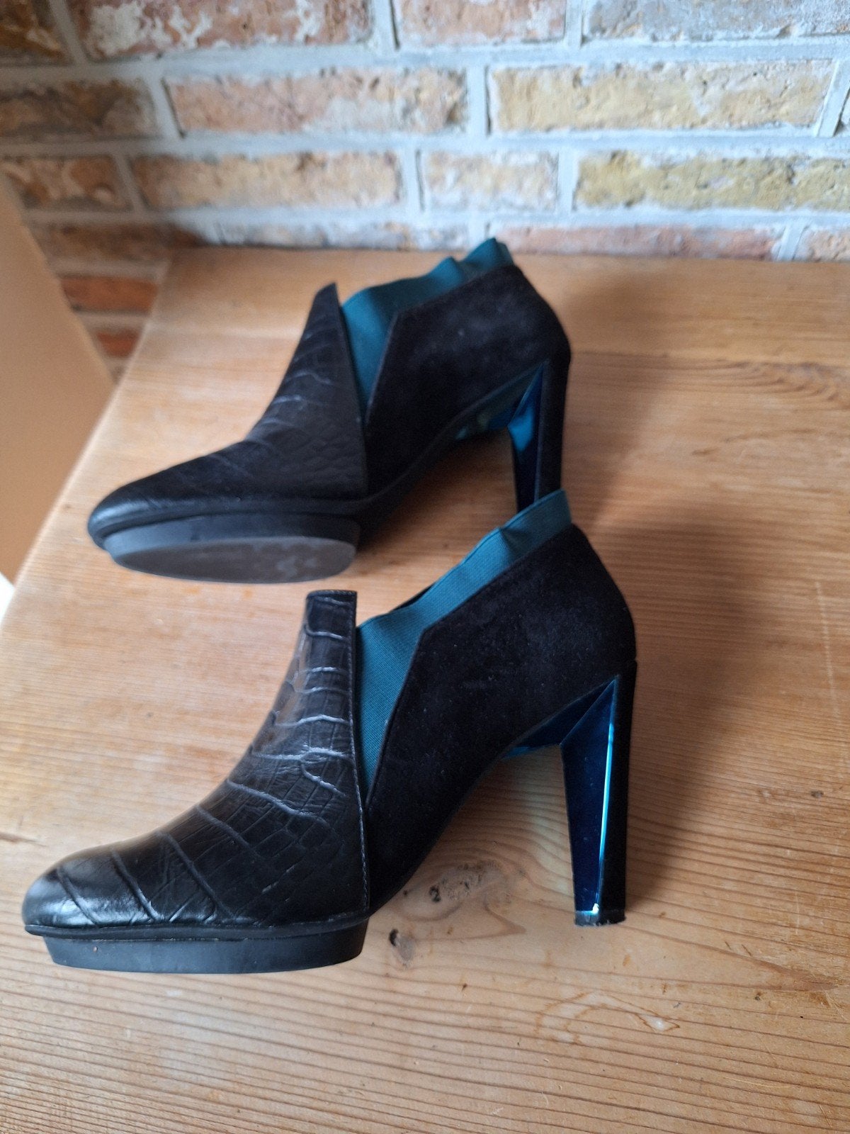 United Nude Pumps Maat 41 - Prachtig Design, United Nude, Zwart, Lage of Enkellaarzen, Ophalen of Verzenden