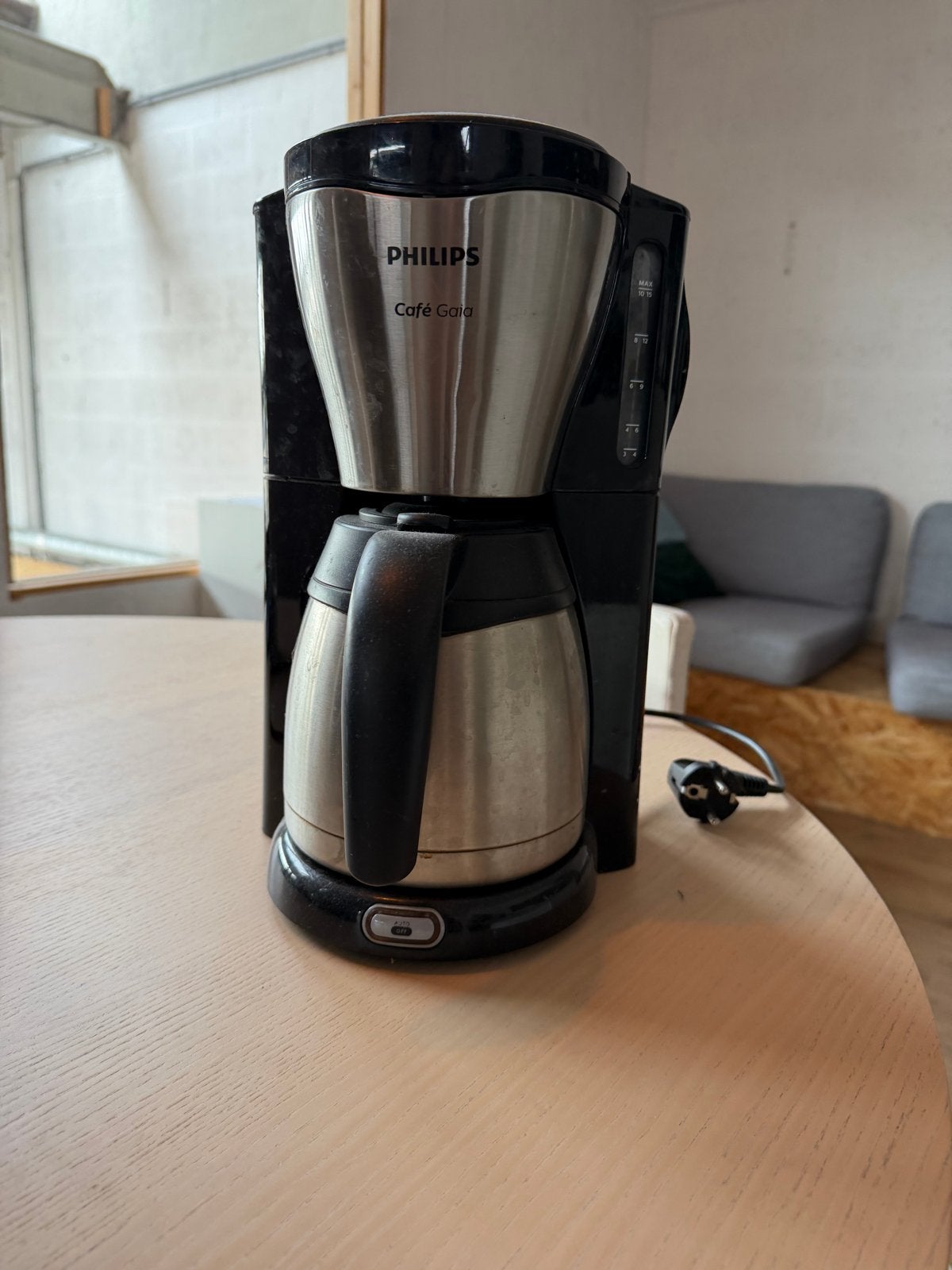 Philips Café Gaia Koffiezetapparaat - Gebruikt, Gebruikt, 10 kopjes of meer, Koffiemachine, Gemalen koffie