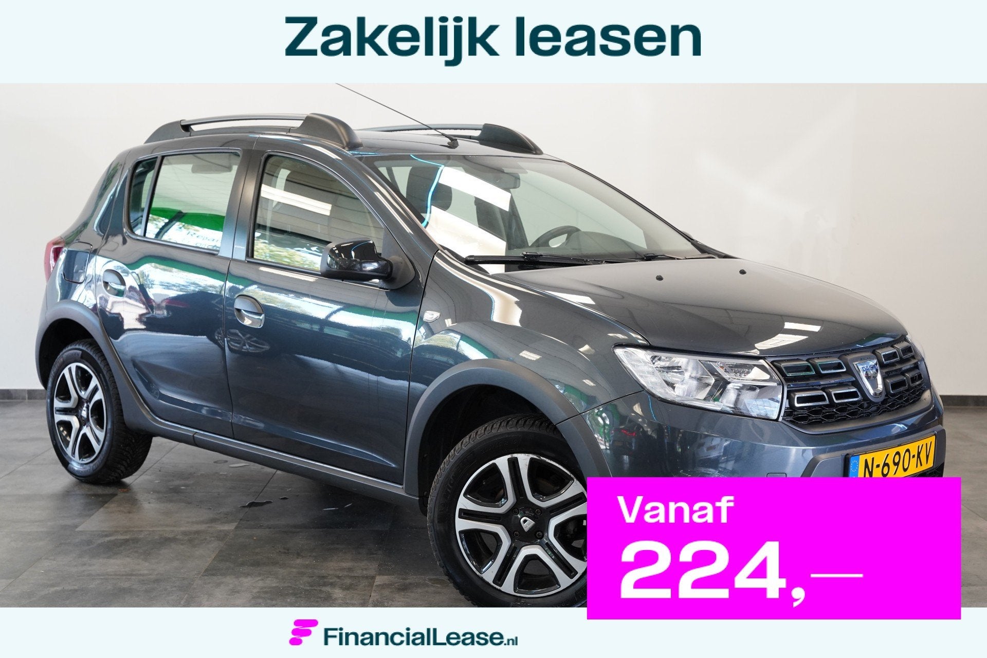 Dacia Sandero Stepway 0.9 TCe SL Automaat Achteruitrijcamera, Stof, Bedrijf, 3 cilinders, Lease