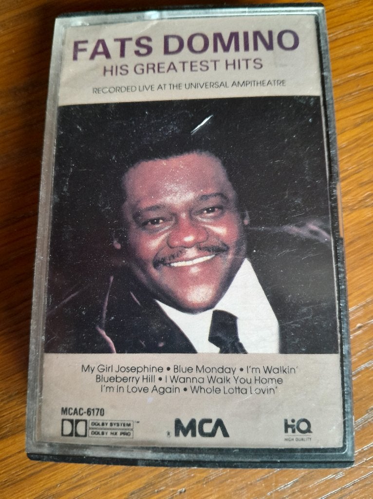 Fats dominos greatest hits cassettebandje, Gebruikt, 1 bandje, Ophalen of Verzenden, Origineel