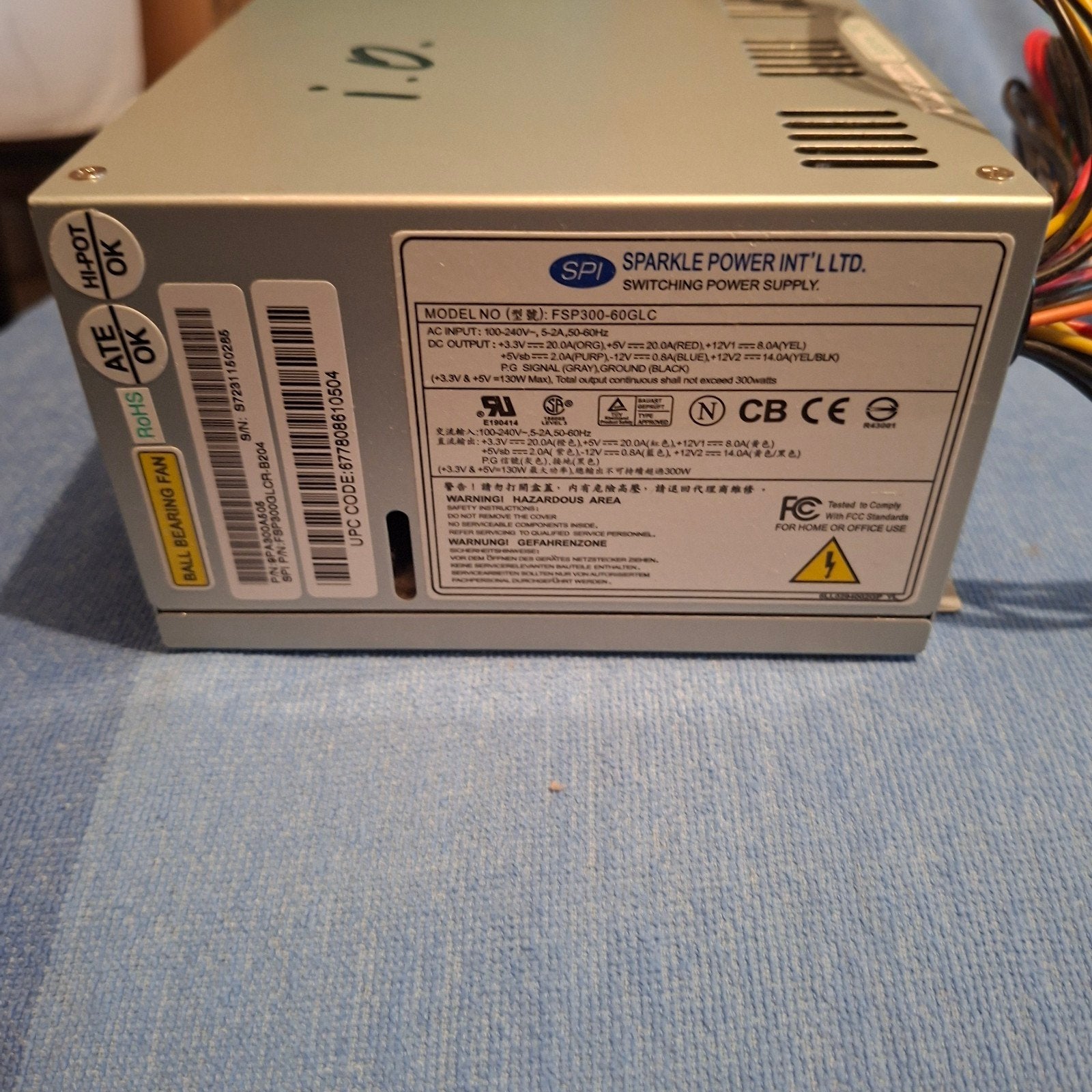 power supply, SPARKLE FSP300-60GLC Voeding - 300W, Ophalen of Verzenden, Zo goed als nieuw