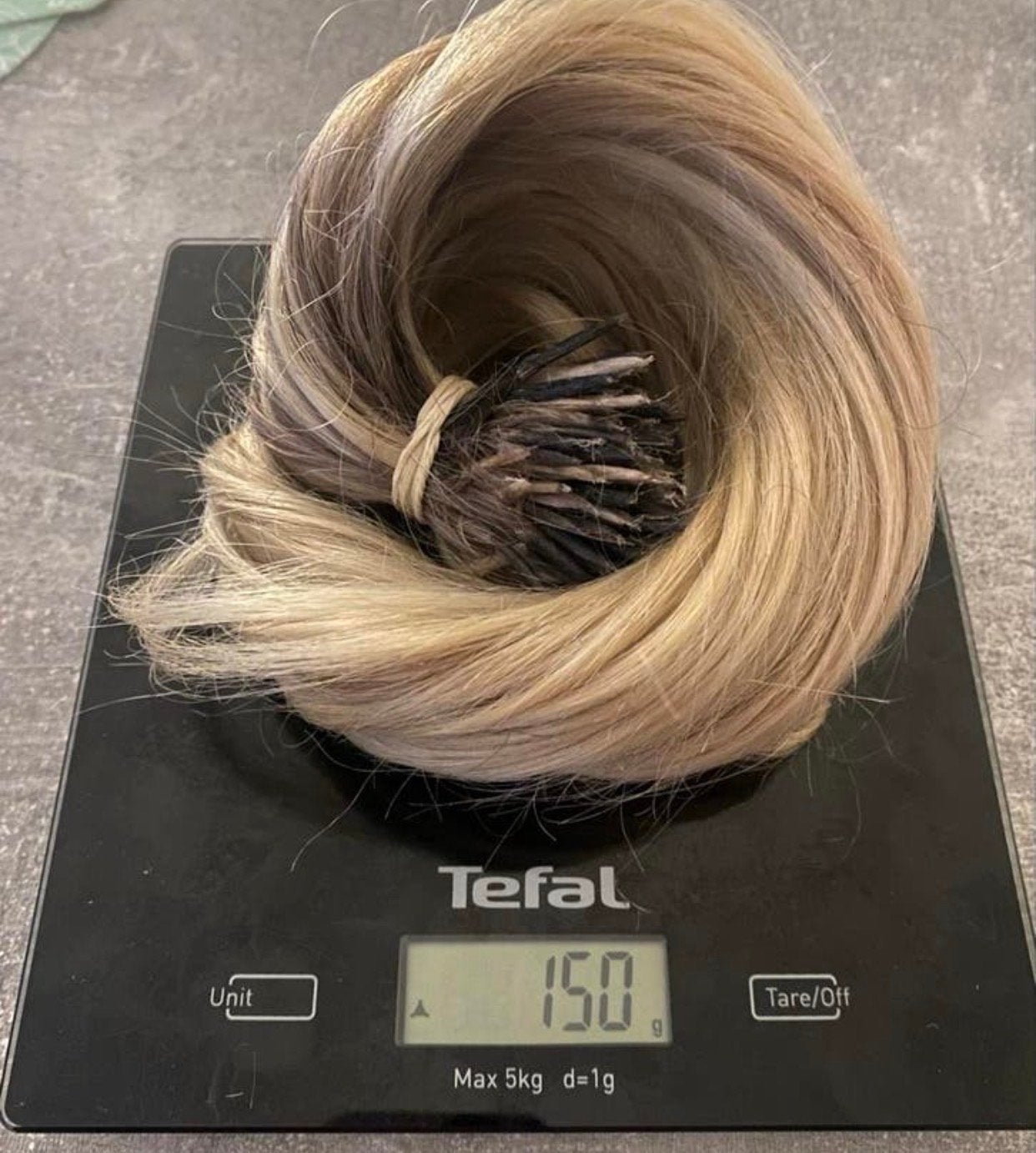 Microring extensions 150 gram 52 cm, Ophalen of Verzenden, Gebruikt, Pruik of Haarverlenging