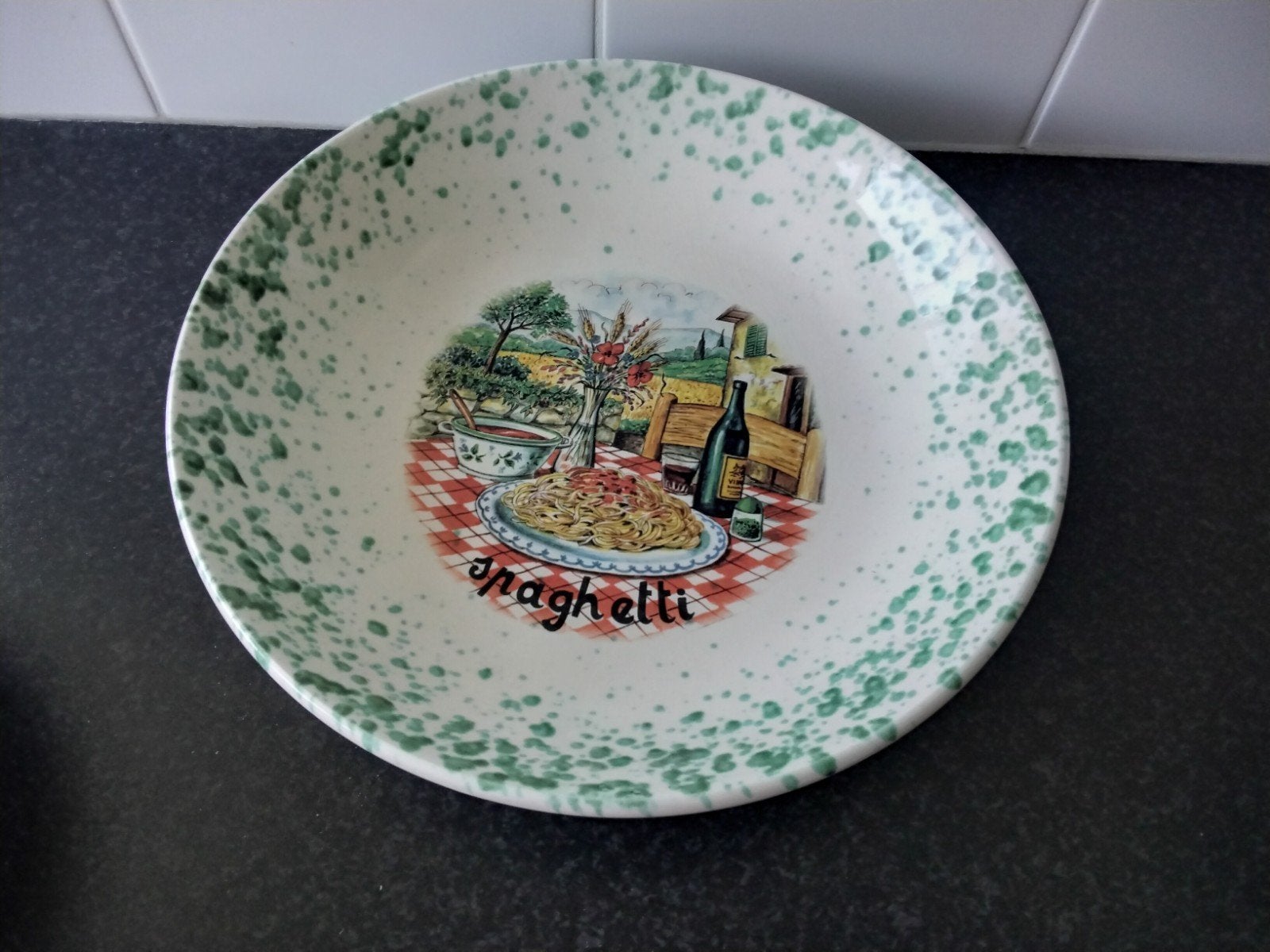 Grote schaal spaghetti, Ophalen of Verzenden, Glas, Overige stijlen, Schaal of Schalen