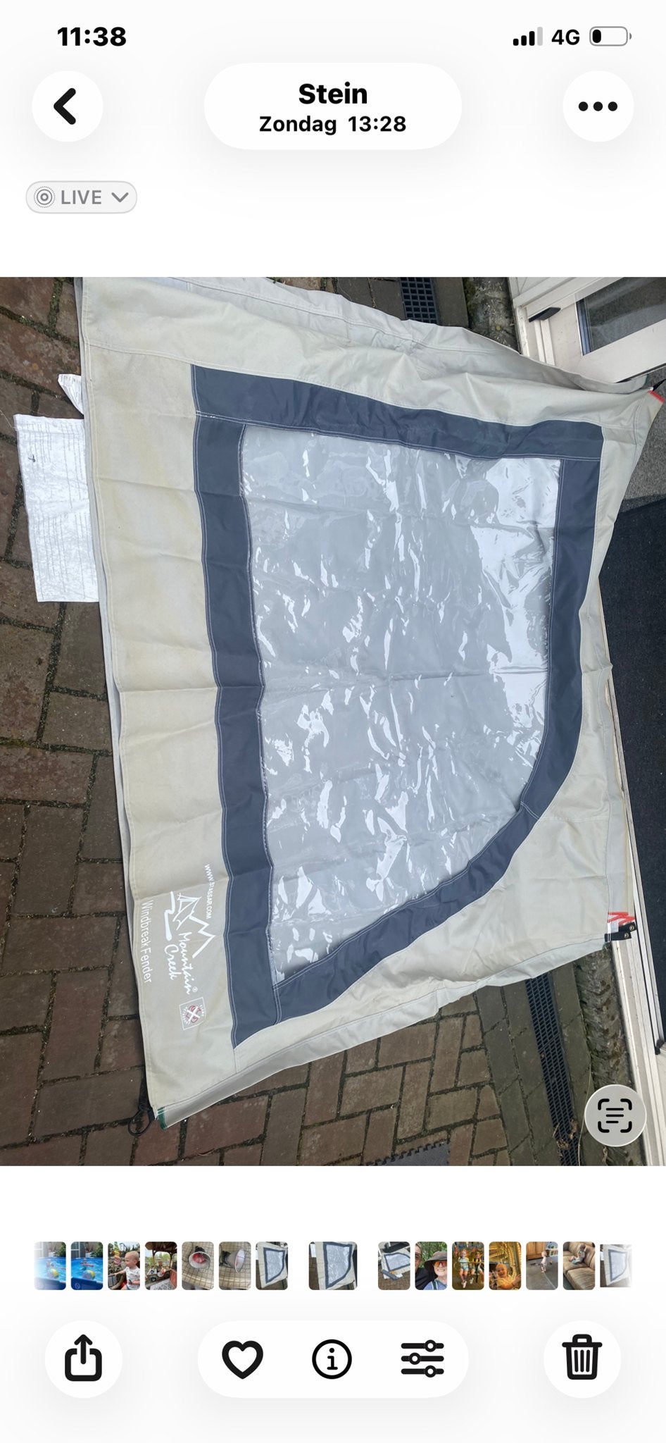 Windscherm 450x160 cm - Ideaal voor caravan of tuin, Ophalen of Verzenden, Gebruikt