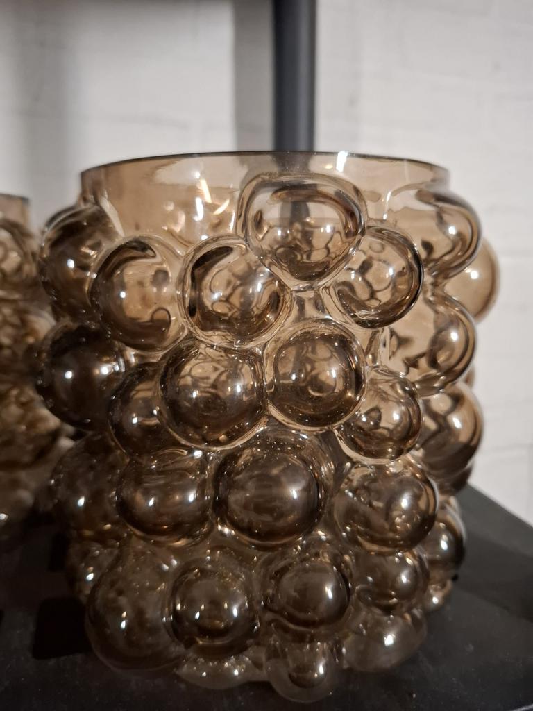 2 Mooie Xenos bubbel vaas – trendy – als nieuw te koop, Overige materialen, Rond, Nieuw, Minder dan 40 cm