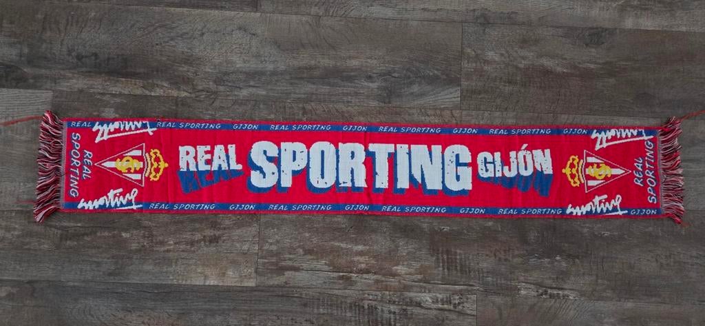Sjaal Sporting Gijon, Ophalen of Verzenden, Zo goed als nieuw, Buitenlandse clubs, Vaantje of Sjaal