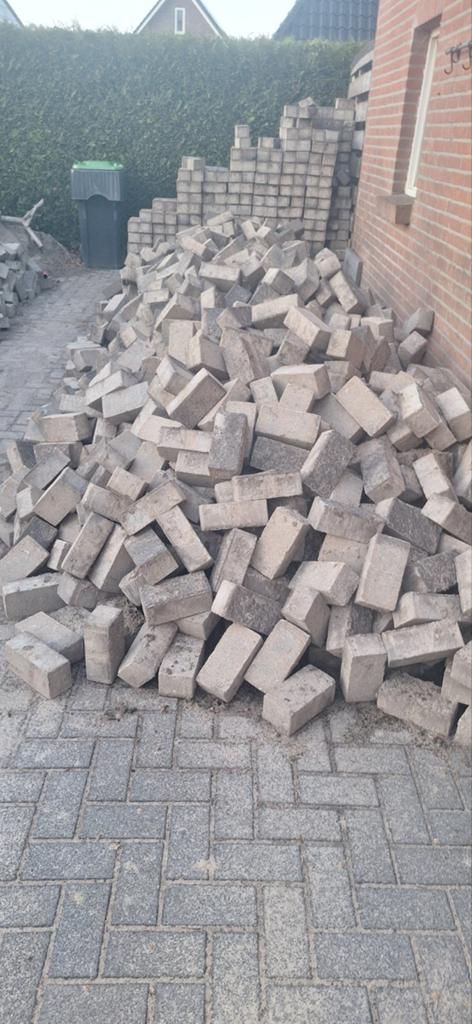 Betonklinkers kleur zwart/antraciet, Tuin en Terras, Tegels en Klinkers, Gebruikt, Klinkers, Ophalen of Verzenden, 10 m² of meer