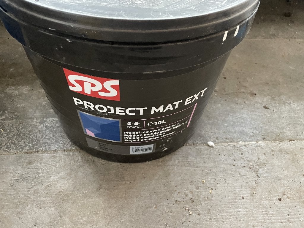 SPS project mat exterior 10 L zwart, Ophalen of Verzenden, Zo goed als nieuw, Overige typen