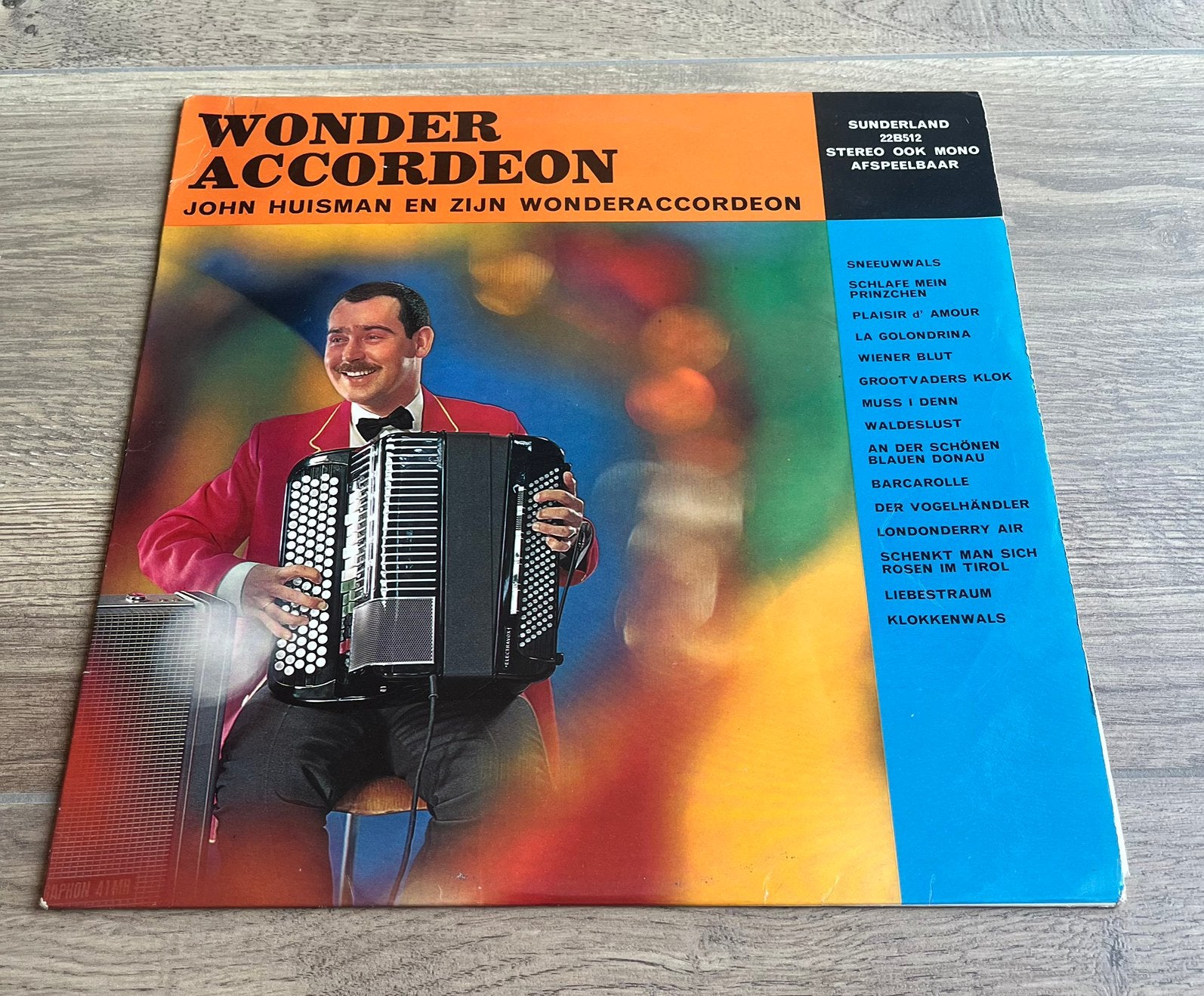 LP wonder accordeon, Ophalen of Verzenden, Zo goed als nieuw, 12 inch