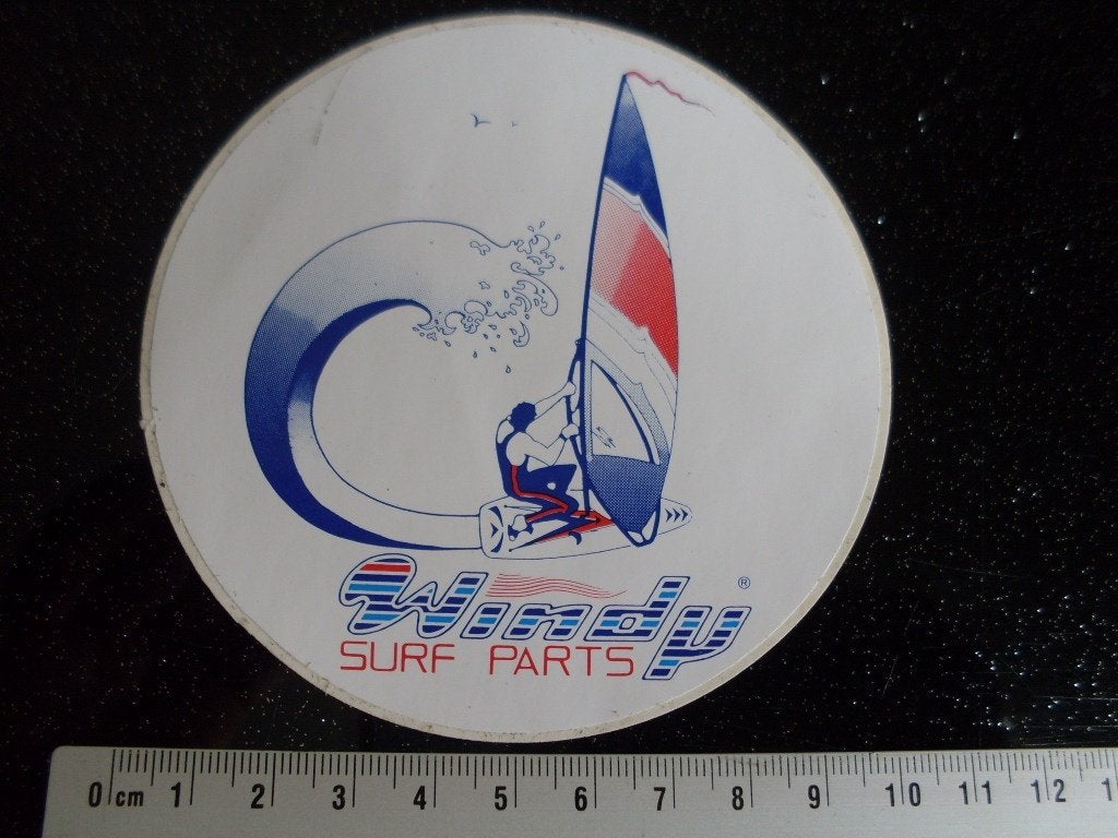 sticker Windy surf parts logo surfen surfing, Verzenden, Zo goed als nieuw, Merk