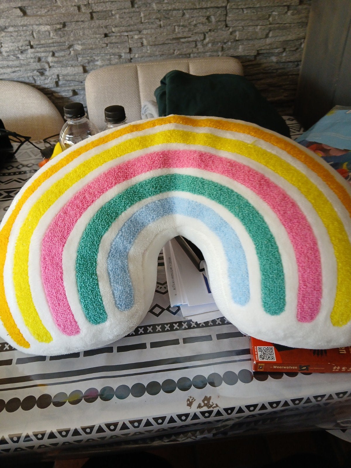 Hema Regenboog nekkussen - Zo goed als nieuw, Ophalen, Meerkleurig, Zo goed als nieuw, Overige vormen