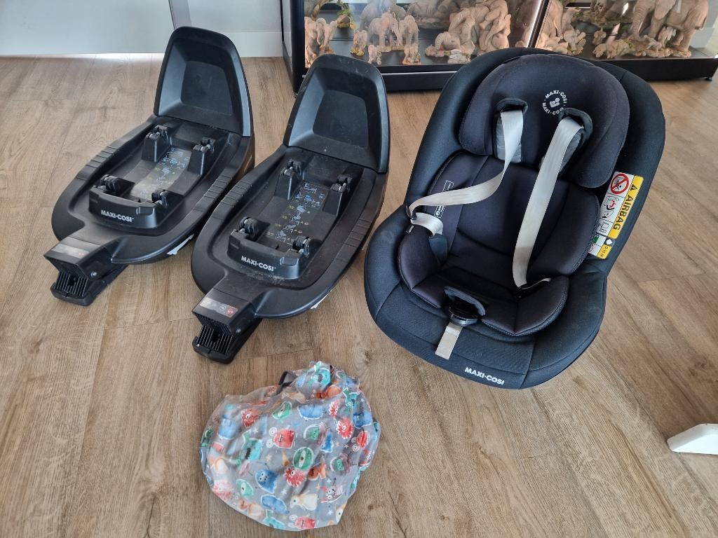 Maxi-Cosi Pearl Pro2 incl. 2x 3wayfix base, Ophalen, Gebruikt, 9 t/m 18 kg, Zijbescherming