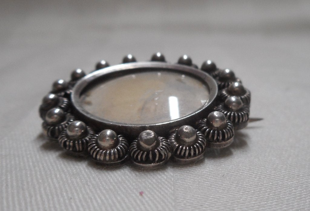 Antiek zilveren broche met Zeeuwse knopjes nr.984, Sieraden, Tassen en Uiterlijk, Antieke sieraden, Verzenden, Zilver, Broche