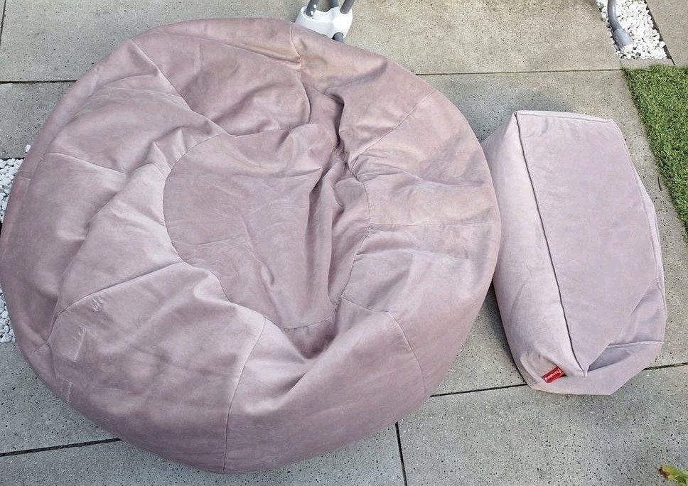 Lounge Pug zitzak met poef - Zo goed als nieuw, Ophalen, Zo goed als nieuw