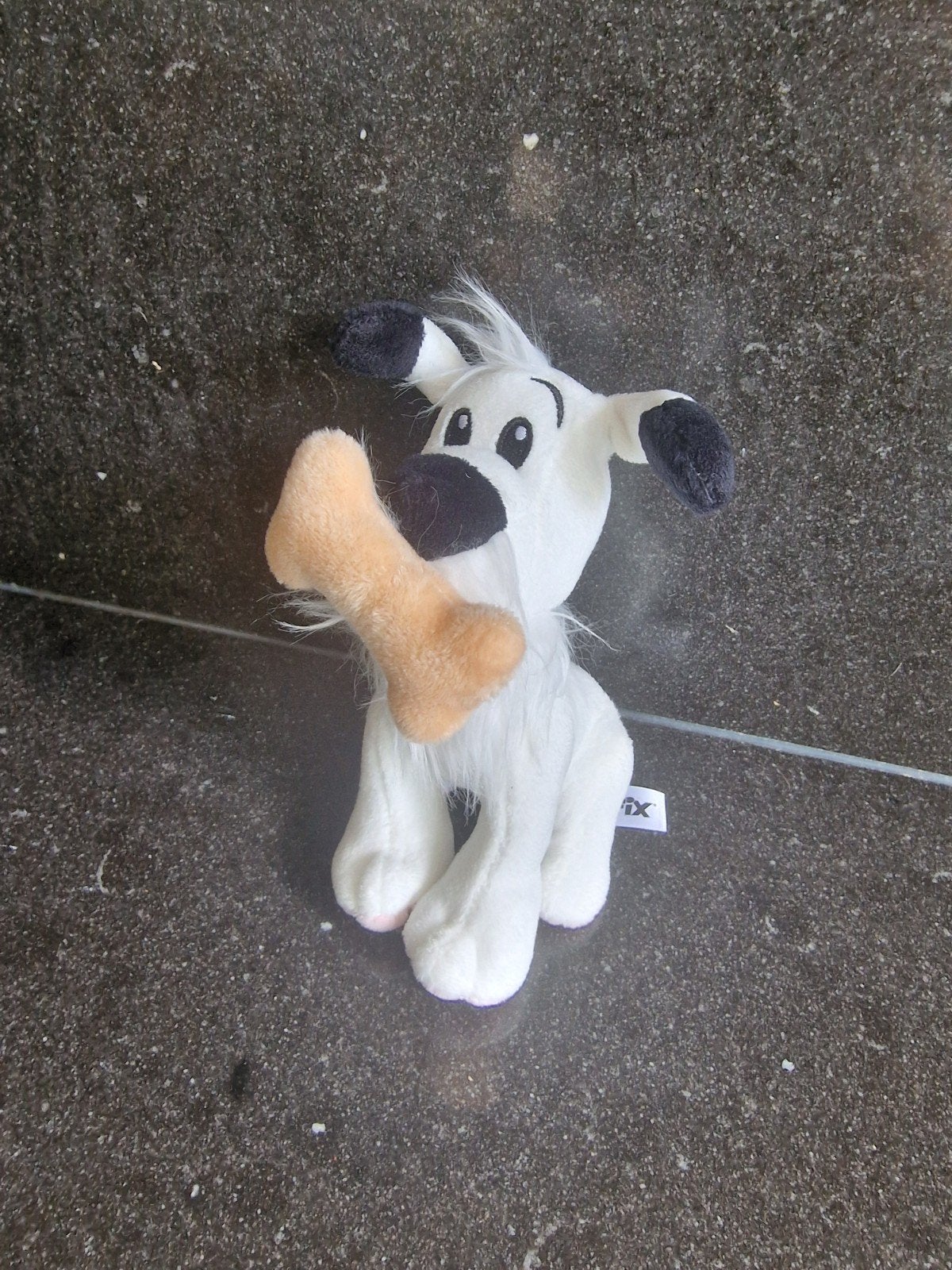 Pluche Idefix knuffel - Asterix en Obelix, Gebruikt, Overige merken, Overige karakters, Met label