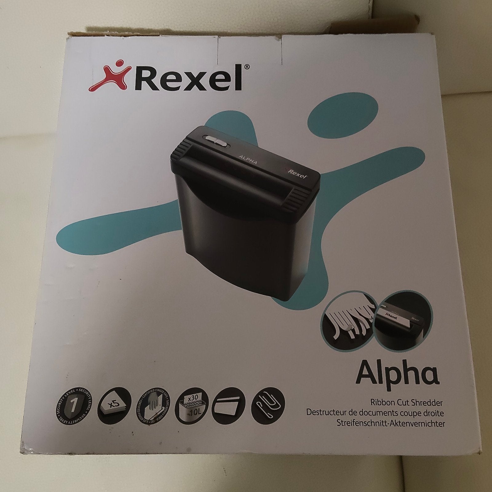 Rexel Alpha Ribbon Cut Shredder /nieuwe, Ophalen of Verzenden