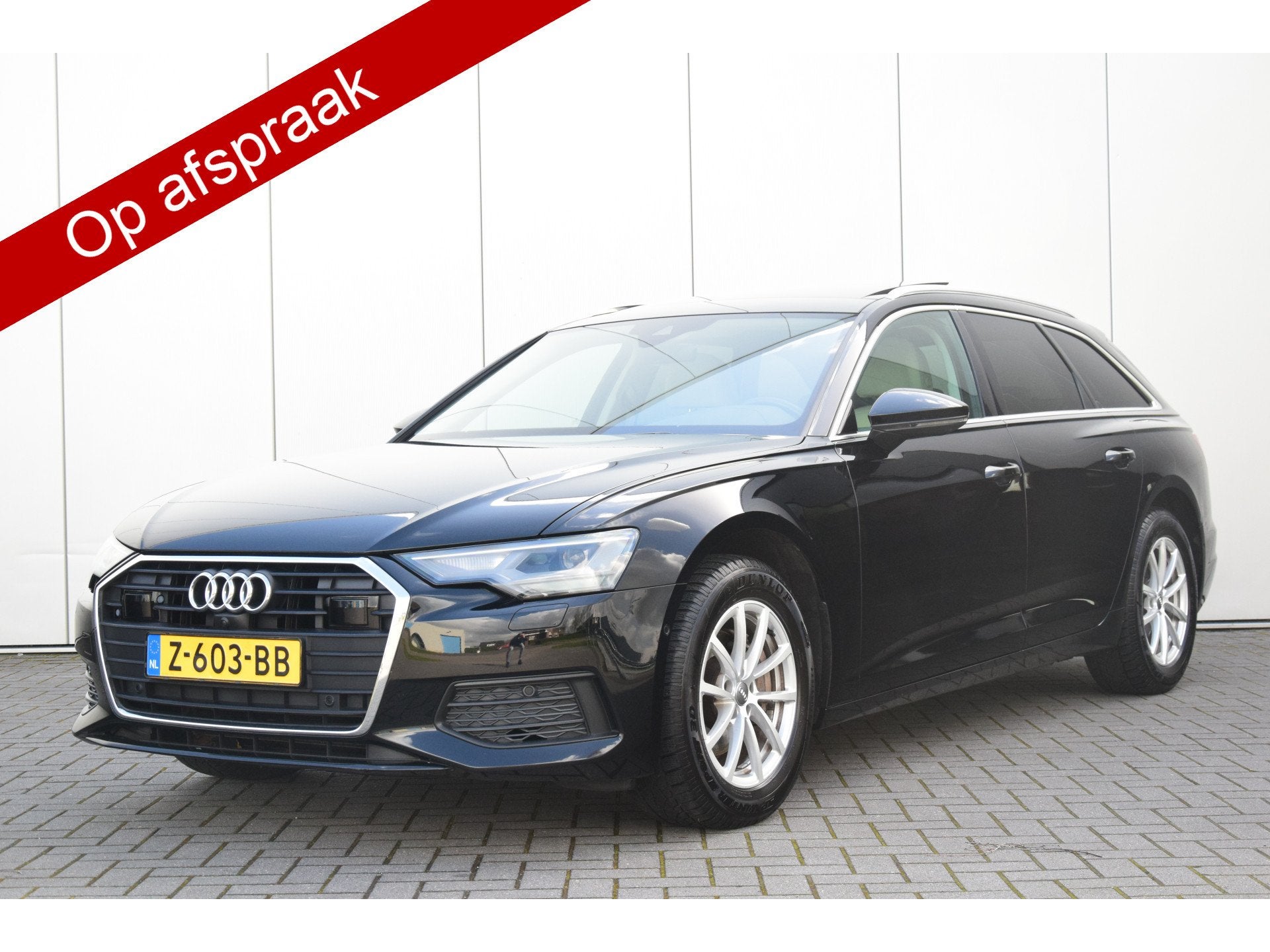 Audi A6 Avant 40 TDI Automaat Pano/dak Leer/Verwarmd/Voor/Ac, Auto's, Gebruikt, 2000 kg, Zwart, Leder