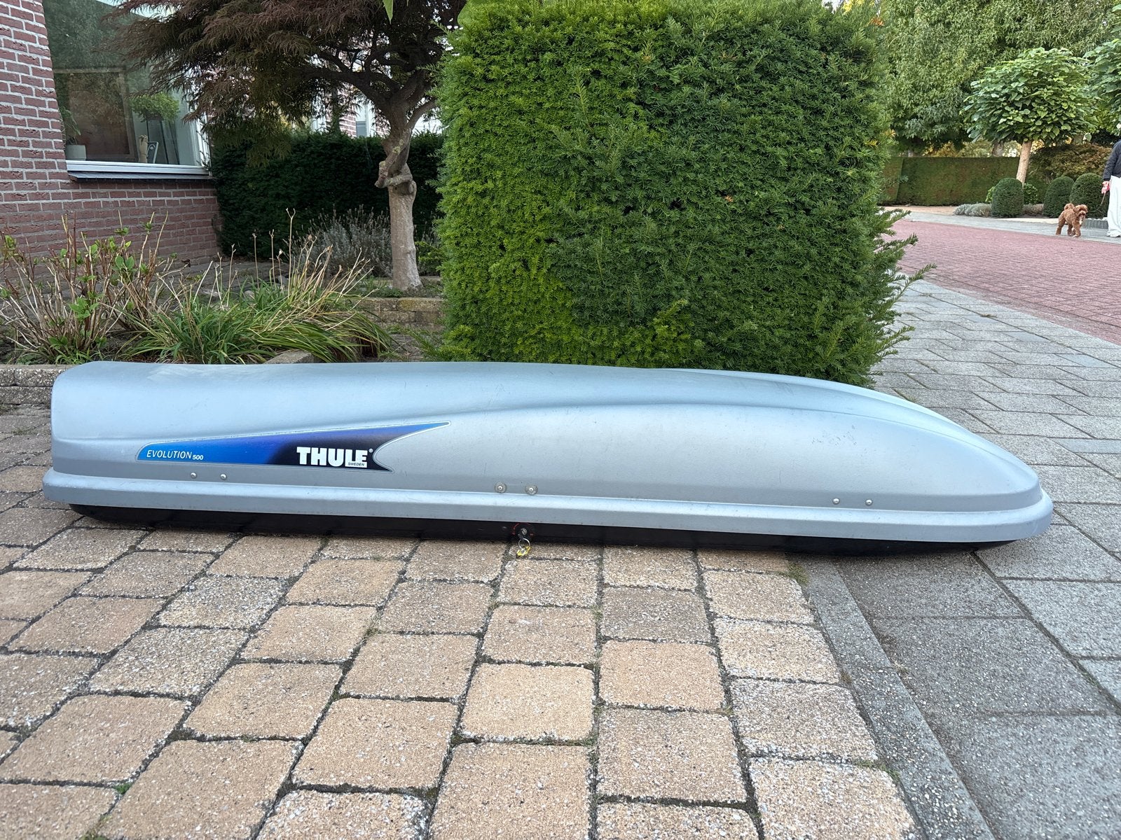 Thule Evolution 500 Dakkoffer met Bevestiging en Sleutel, Auto diversen, Ophalen, Gebruikt