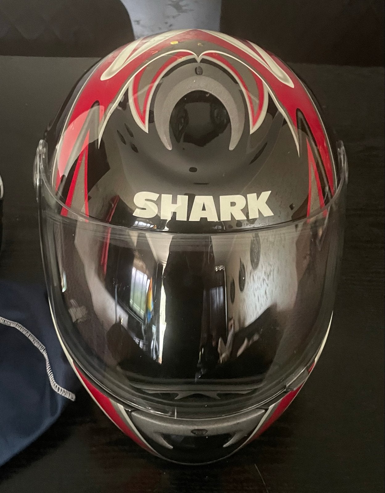Shark Integraalhelm - Zwart/Rood/Wit, Dames, XL, Shark, Ophalen of Verzenden