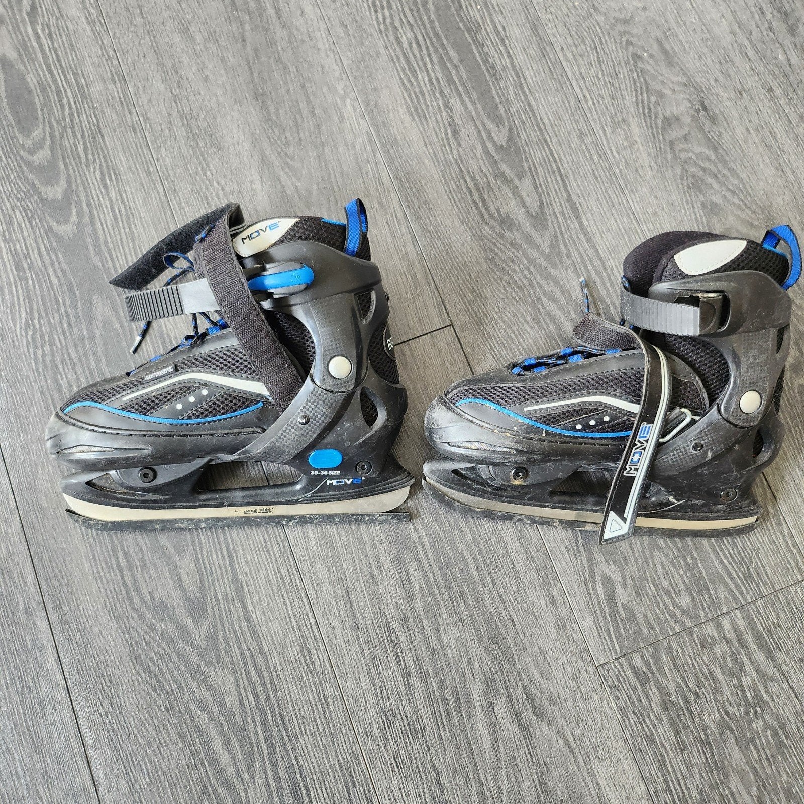 Verstelbare ijshockeyschaatsen Move (maat 36-39), Sport en Fitness, Ophalen of Verzenden, Gebruikt, IJshockeyschaatsen, Overige merken