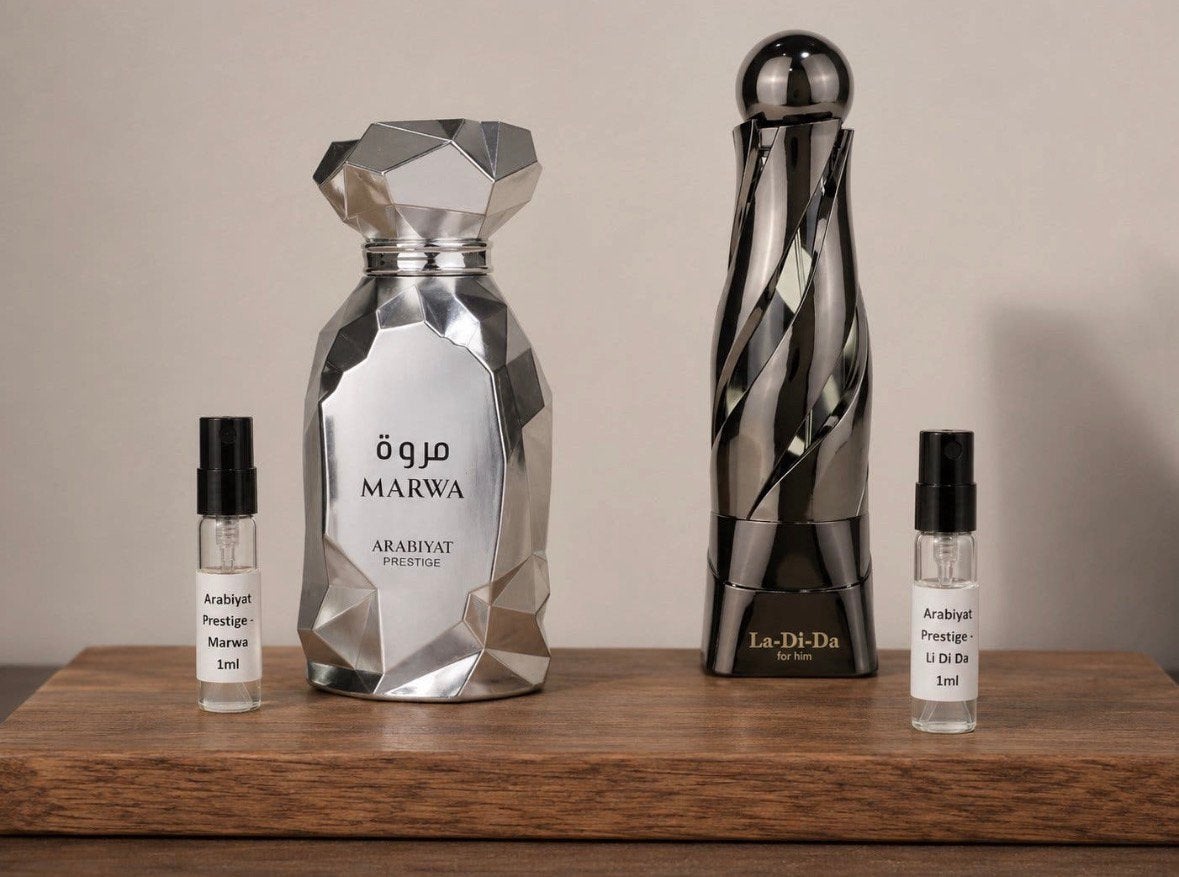 Arabiyat Prestige Marwa & La di da 1ml samples, Ophalen of Verzenden, Nieuw