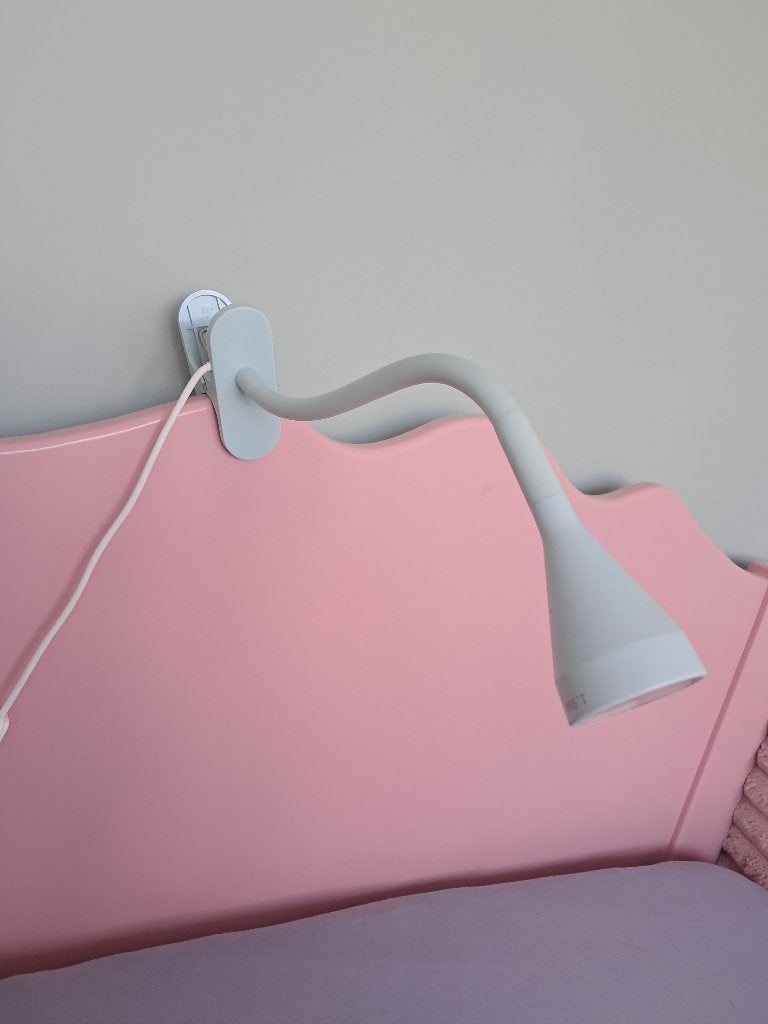 Blauw bedlampje Ikea, Led-lamp, Met schakelaar, Overige fittingen, Ophalen of Verzenden