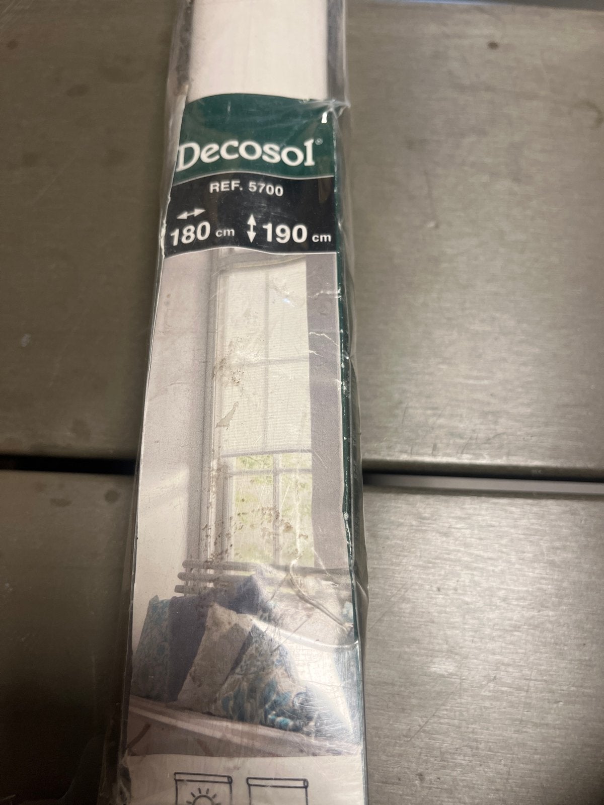 Decosol Rolgordijn Wit - B keuze (180x190 cm), Inclusief montageonderdelen, Overige merken, Wit, Nieuw