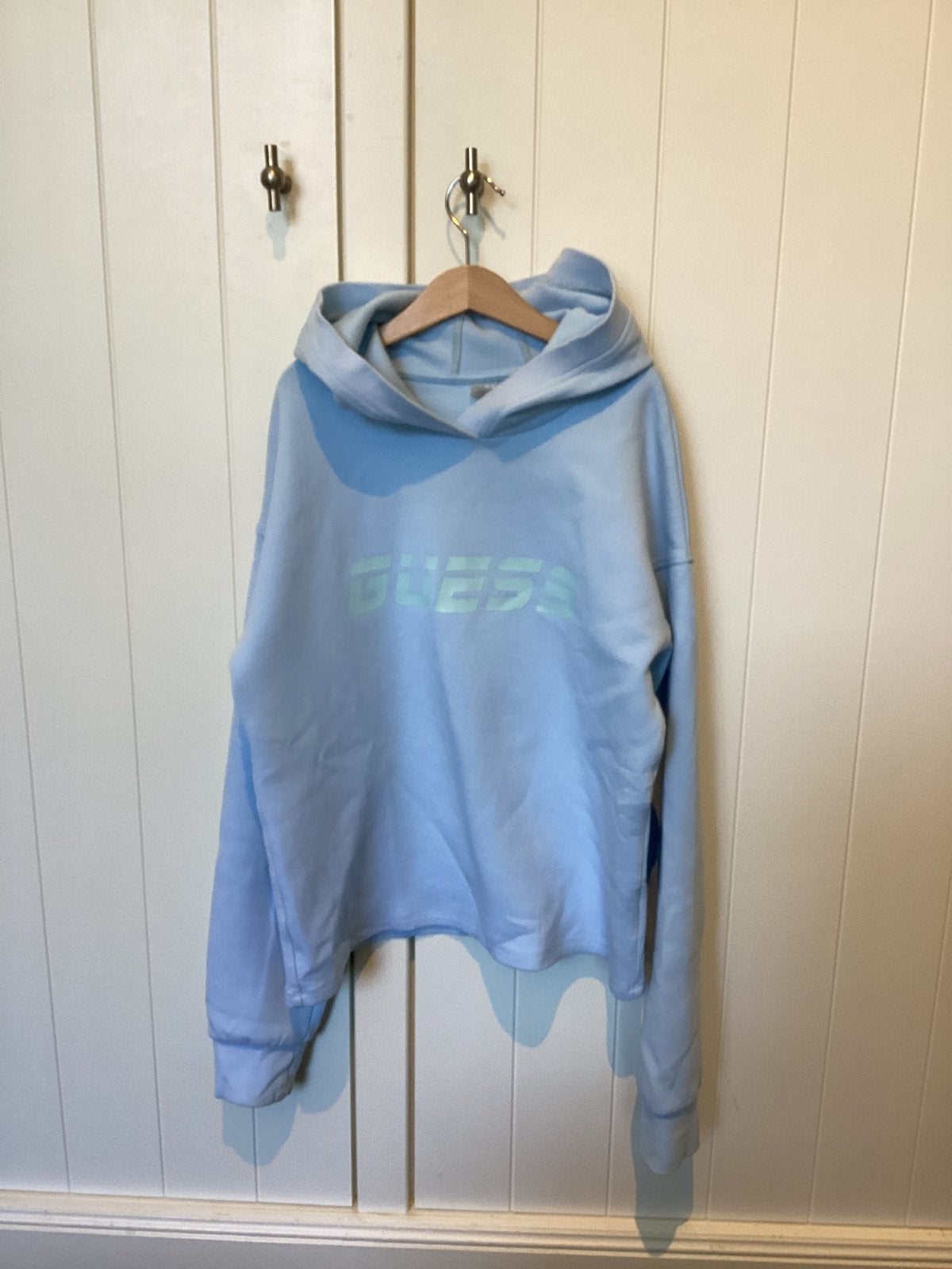 Guess lichtblauw meisjes hoody maat 176, Ophalen of Verzenden, Nieuw, Meisje, Trui of Vest