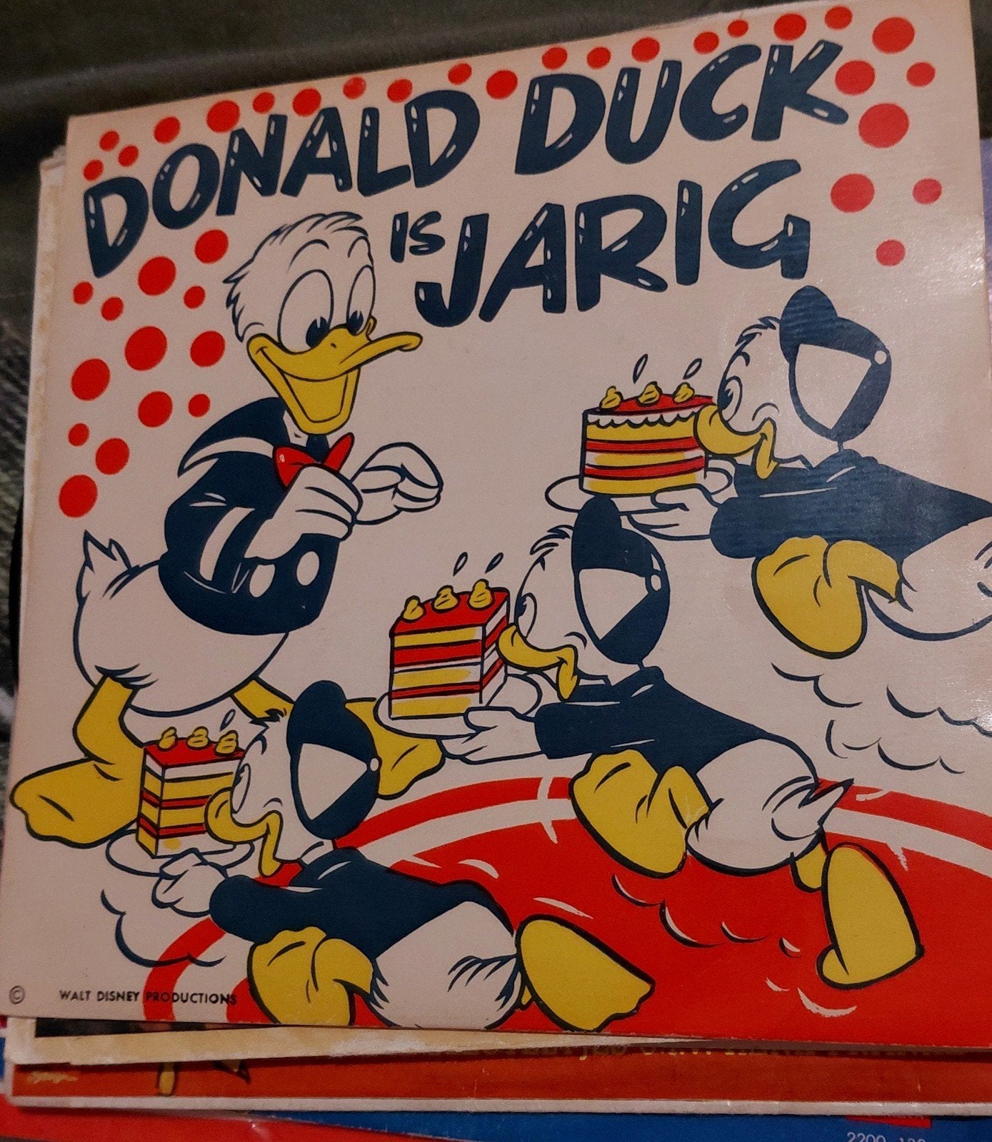 Donald Duck is Jarig - Vintage Vinyl Single (WD-5), Gebruikt, Single, Ophalen of Verzenden, 1960 - 1969