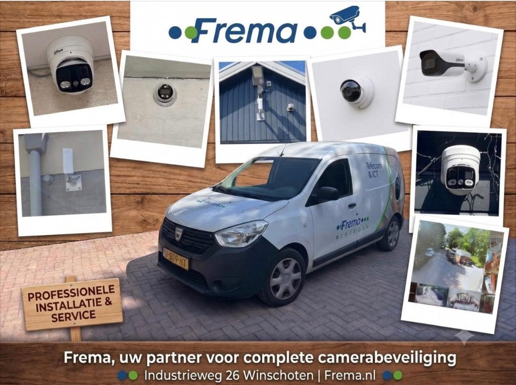 Dahua Alarm & Camera bewaking bij Frema Winschoten, Ophalen, Draadloos, Nieuw, Compleet systeem