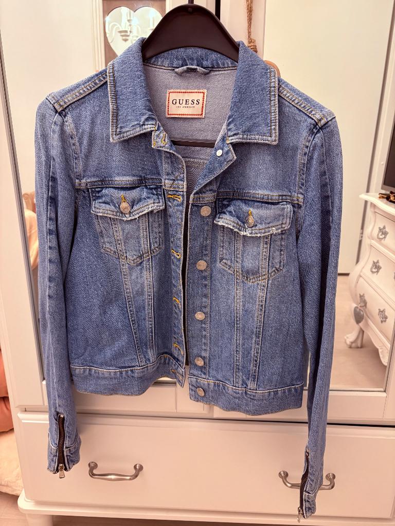Guess dames spijkerjas (origineel), Ophalen, Zo goed als nieuw, Blauw