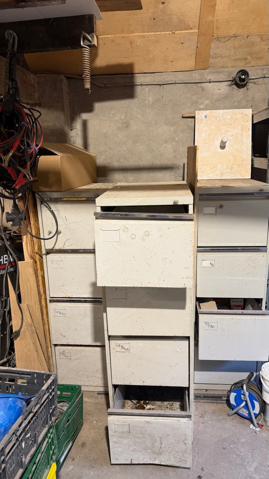 Gebruikte metalen archiefkasten - diverse maten, Huis en Inrichting, Ophalen, Gebruikt