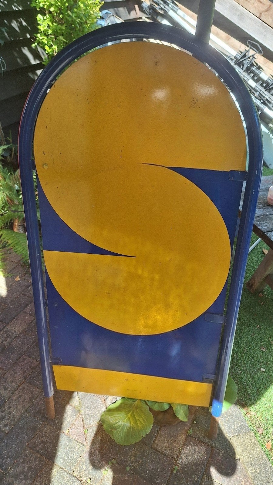Reclame of verkoop borden, Ophalen