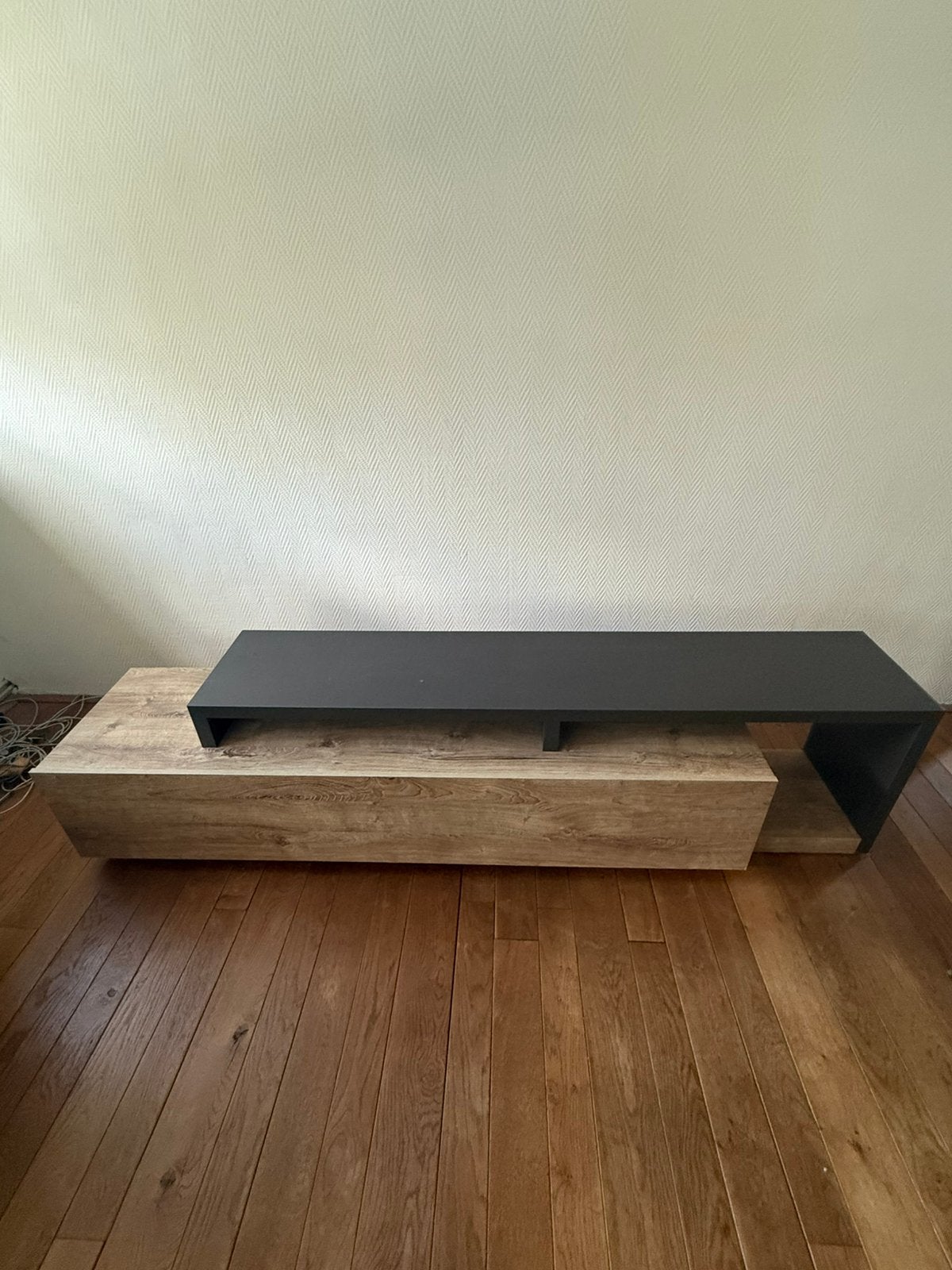 Tv meubel L220B45H52, Ophalen, Zo goed als nieuw