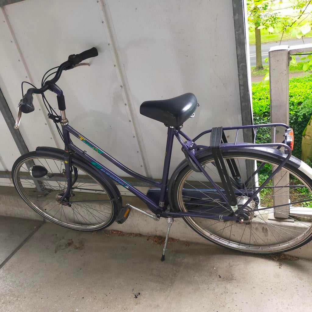 Gazelle stapfiets, Ophalen of Verzenden, Gebruikt, Trommelrem, Versnellingen